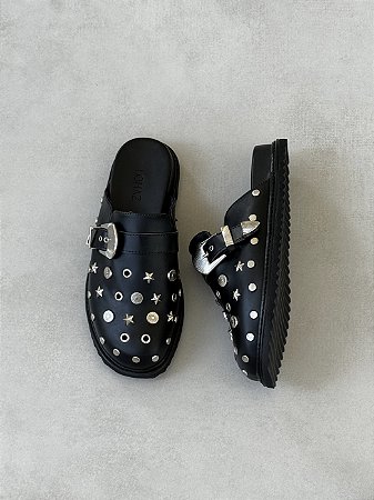 Mule Clog Oakland Lohaz Preto