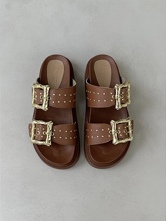 Tamanco Birken Ada Lohaz Caramelo