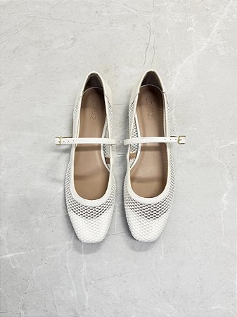 Sapatilha Tela Laysa Lohaz Off White