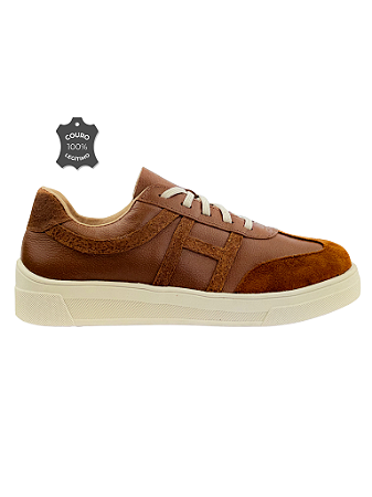 Supra - Tênis Couro Feminino Casual Caramelo