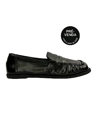 |PRÉ-VENDA| Astor Square - Sapato Feminino Mocassim Loafer Preto