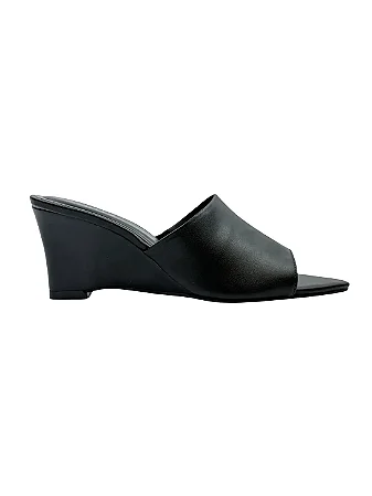 Eva - Tamanco Feminino Gáspea Anabela Preto