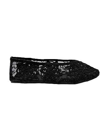 Amalfi - Sapatilha em Renda Bordada Preto