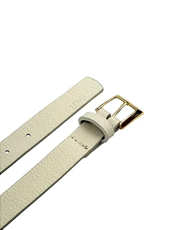 Cinto Feminino Couro Off White