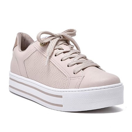 Tênis Casual Napa Aveia/Rouge Via Marte