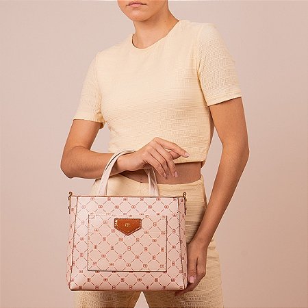 Bolsa de mão e transversal Creme/Whisky Be Forever