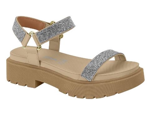 Sandália Papete Strass Vizzano