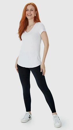 Calça Legging Básica Feminina em Algodão - Malwee