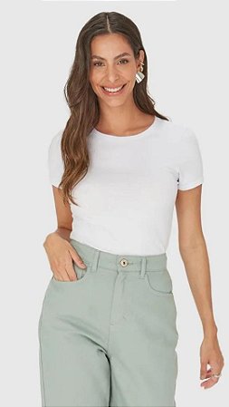 Blusa Básica Feminina Baby Look - Malwee