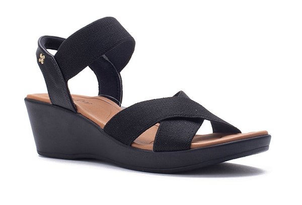 Sandália Feminina Elastico Sarja Floater Softli