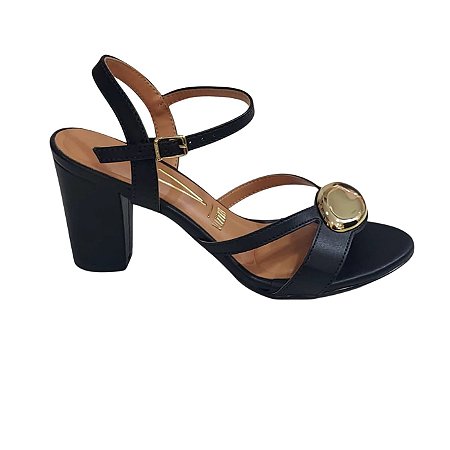 Sandália Feminino Salto Alto Bloco Sintético Vizzano