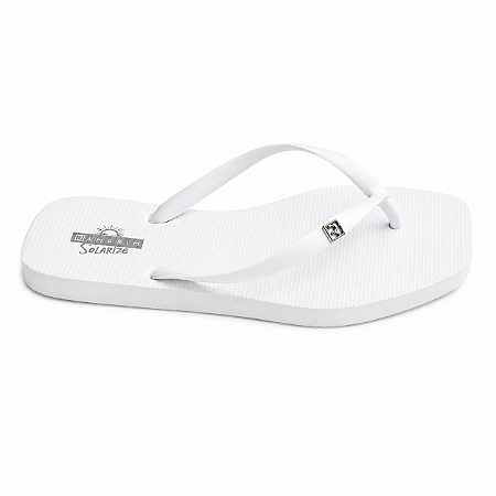 Chinelo Feminino Solarize com Glitter Bico Quadrado Ramarim