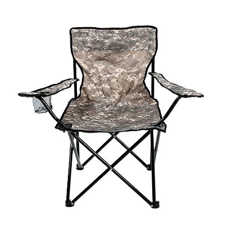 Cadeira Dobrável Camping Araguaia Camuflado 90 kg Belfix