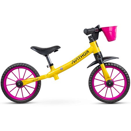 Bicicleta Infantil Aro 12 Balance Drop Garden Nathor