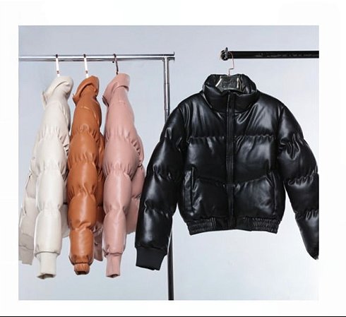 JAQUETA PUFFER COURO CAZADORA