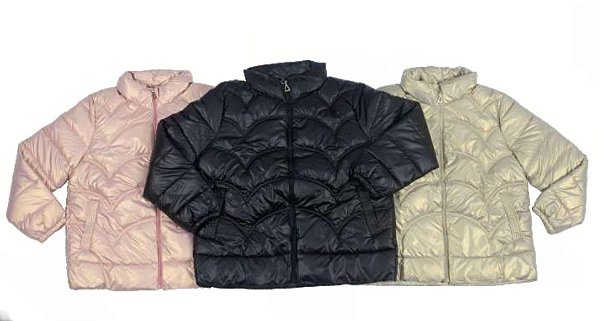 JAQUETA PUFFER METALIZADA THRE