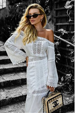 VESTIDO LONGO LACE AVE RARA