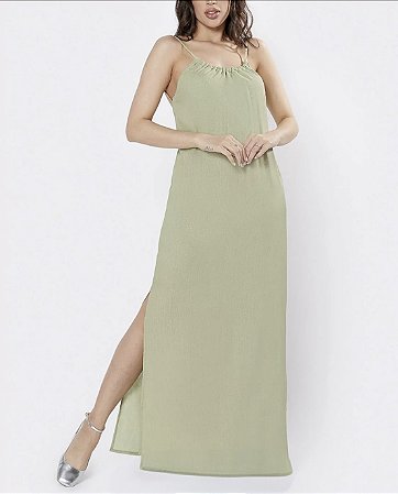 VESTIDO LINHO FRANZIDO