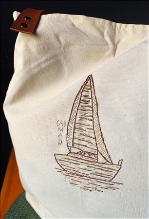 Bolsa Navegando Estampa Barco