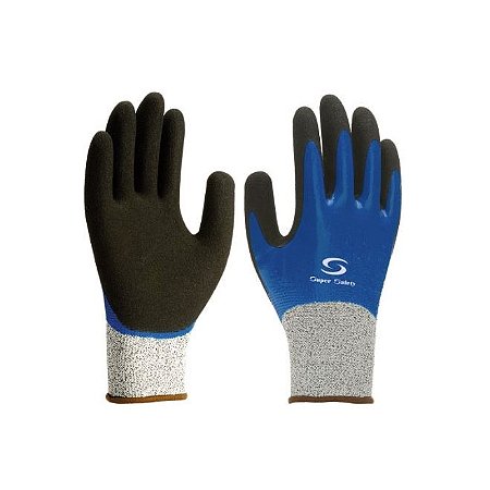 Luva Super Safety SS1014 Banho Duplo em Nitrilo e Elastano Anticorte CA 38646