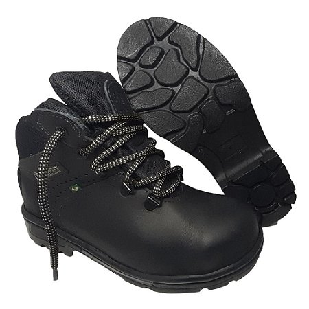 Bota de Segurança Bico de Aço Ecosafety PS148 Preto CA 8796