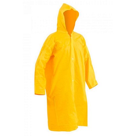 Capa de Chuva em PVC Forrada Amarela Kseg CA 48345