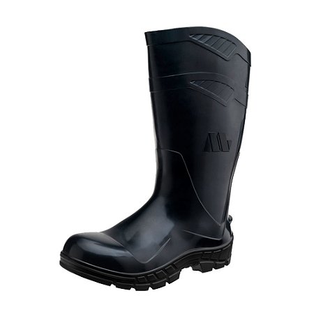 Bota Marluvas PVC Cano Longo Preta CA 40646