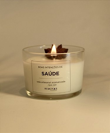 Vela Saúde Aromática Capim Limão com Anis Estrelado