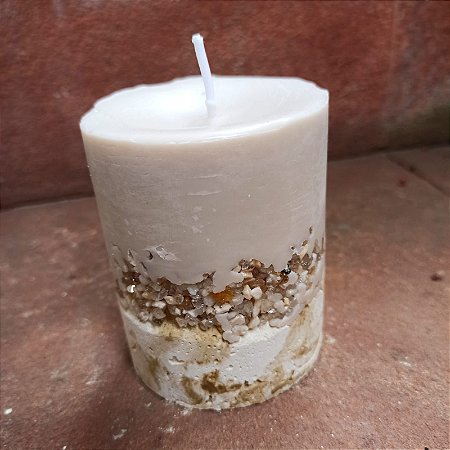 Vela Decorativa Mesclada aroma Chá Branco | C.ALMA | Reolhar com Propósito