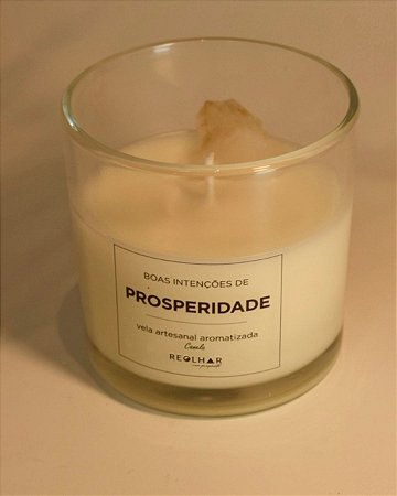 Vela Prosperidade 140g | Canela e Citrino