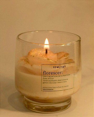 Vela Florescer Premium - Lavanda