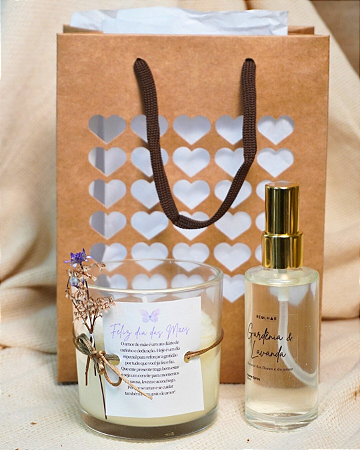 Presente Dupla Amar: Vela + Home Spray