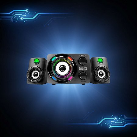 Caixa de Som K-mex Gamer Ss-9800 Usb Preto - Ss9800u0001cb1x