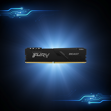 Memoria Kingston Fury Beast Ddr4 3200mhz 1.35v Black Desktop