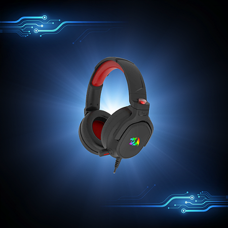 Headset Gamer Redragon Nireus Preto H399-rgb