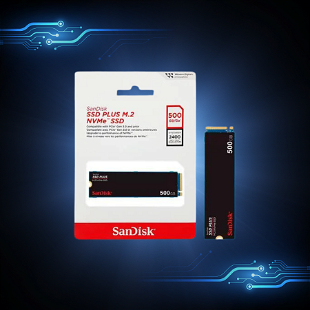 Ssd Sandisk Plus 500gb M.2 2280 Nvme Pcie 3.0 - Sdssda3n-500g-g26