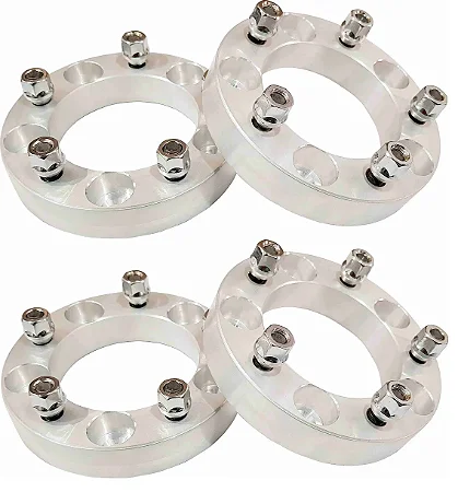 Kit com 4 Espaçador / Alargador de Rodas Kia Sportage Até 2004 em Alumínio