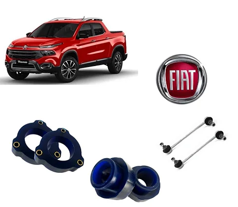 KIT LIFT 1,5" DIANTEIRA E TRASEIRA - Fiat Toro | Todas versões