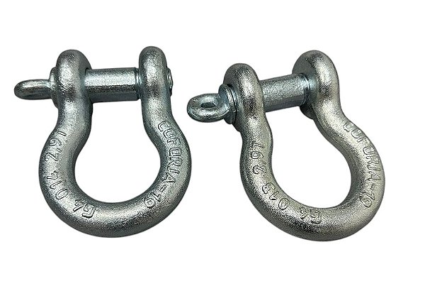 MANILHAS 3/4 (PAR) - CORPO E PINO GALVANIZADO