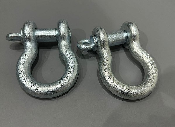 MANILHAS 3/4 (PAR) - CORPO E PINO GALVANIZADO