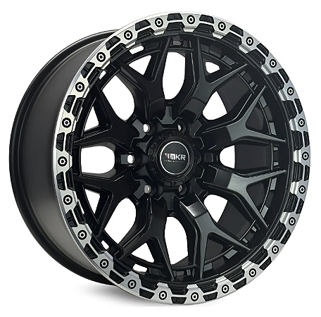 KIT 4 RODAS M31 OFF-ROAD R20x9 - PRETO DIAMANTADO
