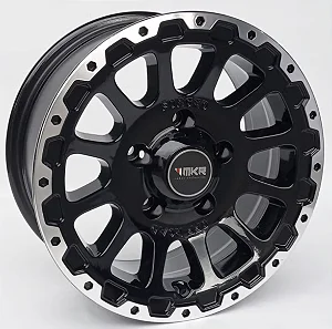 KIT 4 RODAS M22 OFF-ROAD R18x8,5 - PRETO DIAMANTADO