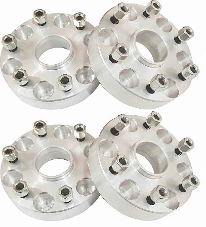 Kit com 4 Espaçador / Alargador De Rodas para Chevrolet S10 - 2021 á 2026