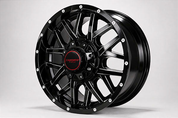 KIT 4 RODAS - PHOENIX R18X9 6X139 - PRETO DIAMANTADO