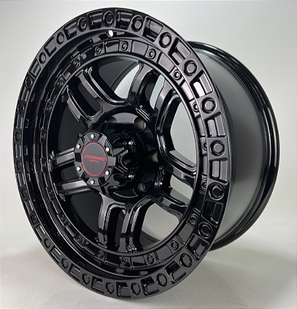 KIT 4 RODAS - PRESCOTT R17X9 6X139 - PRETO