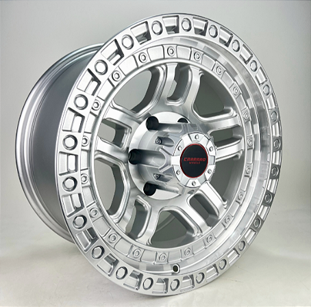 KIT 4 RODAS - PRESCOTT R17X9 6X139 - PRATA