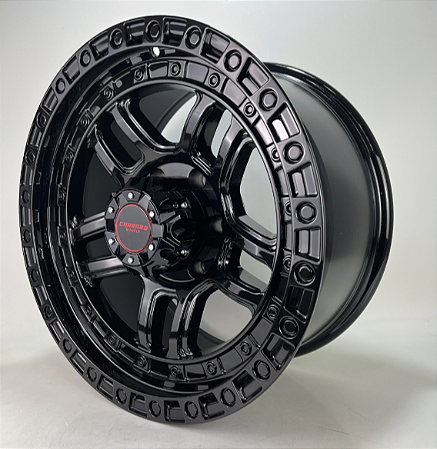 KIT 4 RODAS - PRESCOTT R18X9 6X139 - PRETO