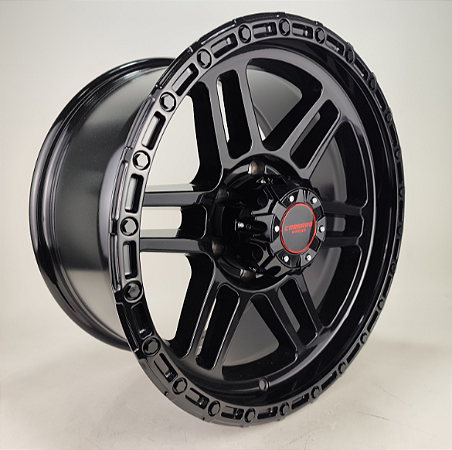 KIT 4 RODAS - HOUSTON R17X9 6X139 - PRETO
