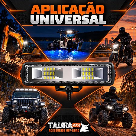 FAROL DE BARRA 48W 16 LEDS COM STROBO (UNIDADE)