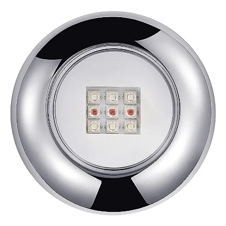 REFLETOR DE PISCINA AÇO INOX 316 18W RGB CABO DE 10M ENCAIXE EM TUBO DE 20/25MM